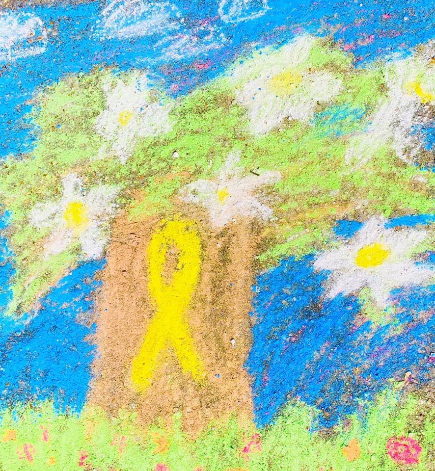 Pageant queens create chalk art for childhood cancer L'Observateur L'Observateur